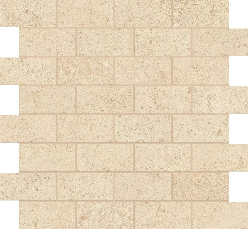 Mood Dune Mosaic J Limestone Look Porcelain Mosaics 12x12
