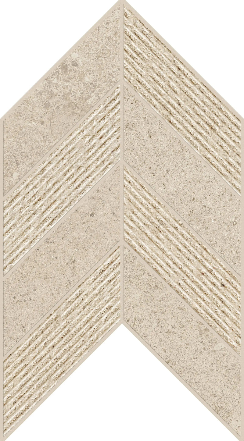 Mood Sand Bullnose Limestone Look Porcelain Moldings 3x24