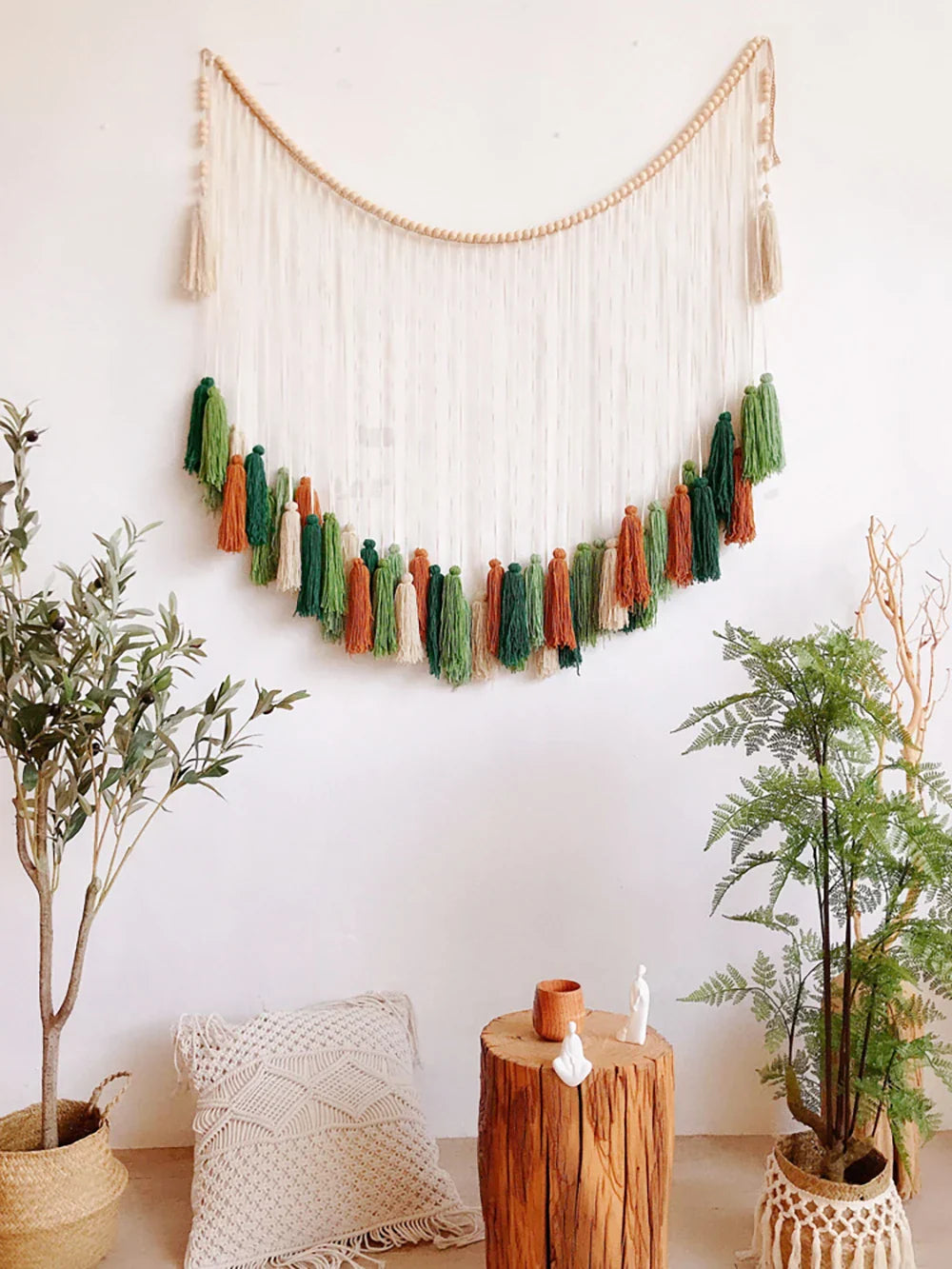 DecorBites™ Moroccan Bohemian Wall Decor Tapestry Curtain Homestay Woven Macrame Sofa Tapestry Livingroom Wall Boho Decoration Home Decor