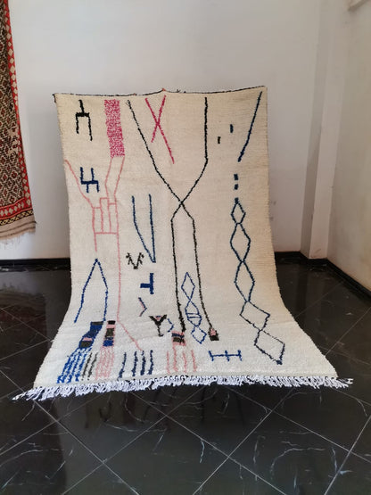 DecorBites™ Moroccan Handmade Azilal rug handmade