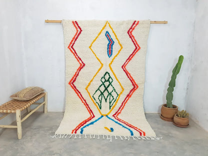 DecorBites™ Moroccan Handmade Azilal rug handmade