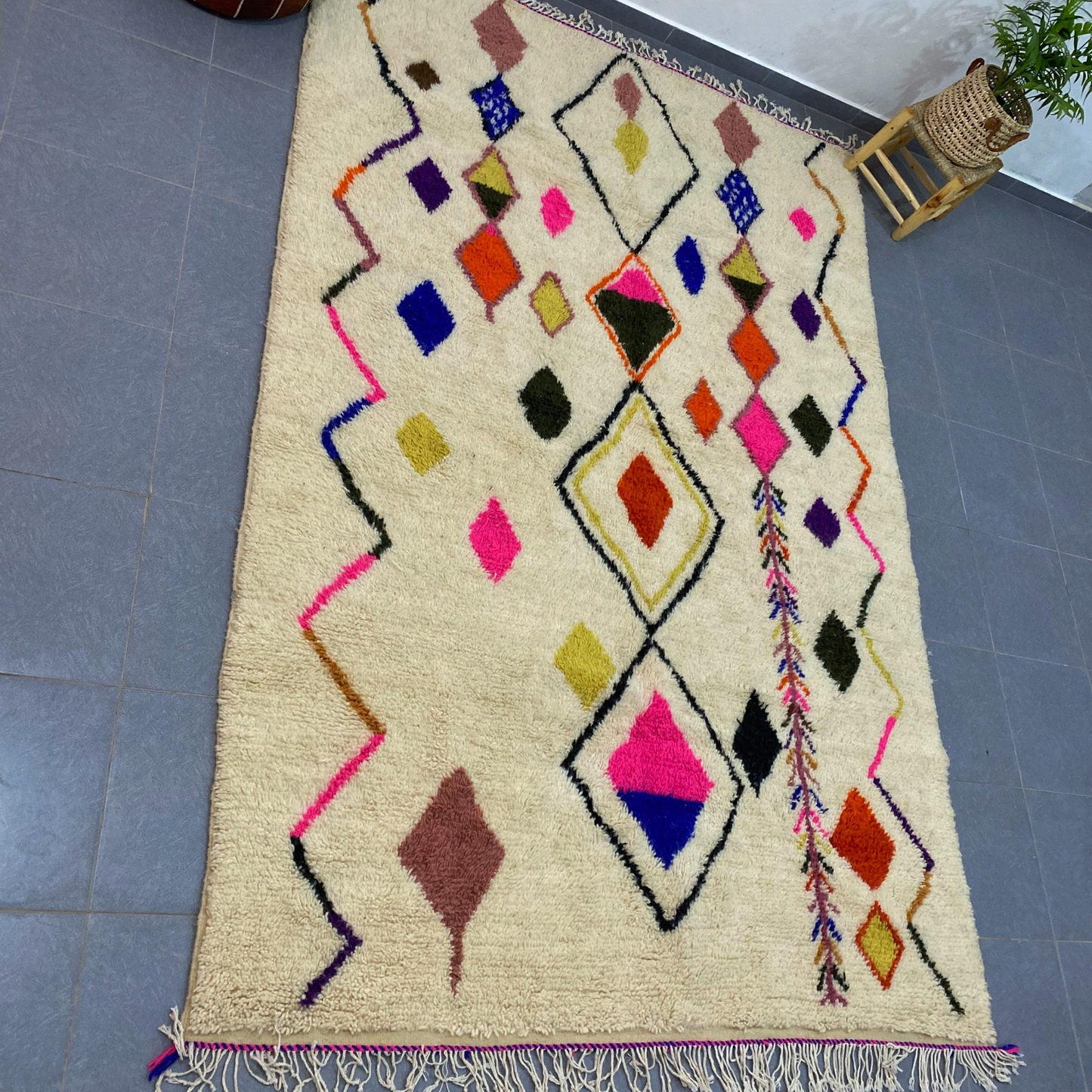 DecorBites™ Moroccan Handmade Azilal Rug 3m x 2m