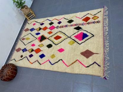 DecorBites™ Moroccan Handmade Azilal Rug 3m x 2m