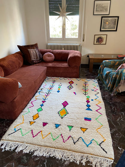 DecorBites™ Moroccan Handmade Azilal rug handmade