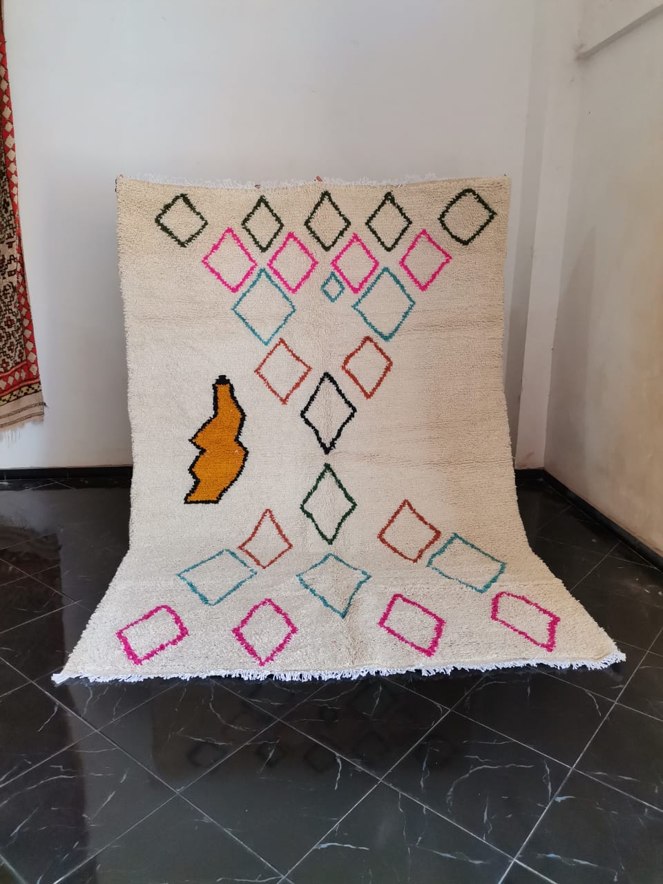 DecorBites™ Moroccan Handmade Azilal rug handmade