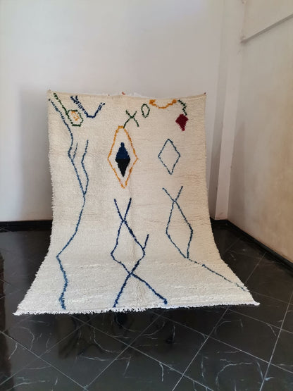 DecorBites™ Moroccan Handmade Azilal rug handmade