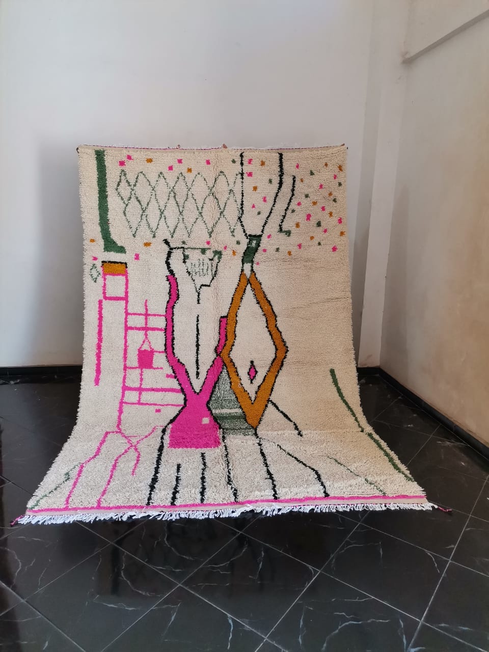 DecorBites™ Moroccan Handmade Azilal rug handmade