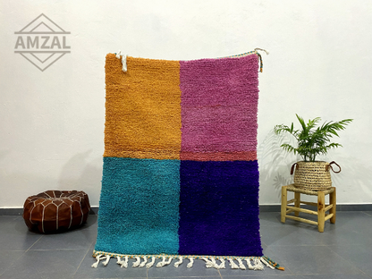 DecorBites™ Moroccan Handmade Beni Ouarain Rug 1.5m / 1m