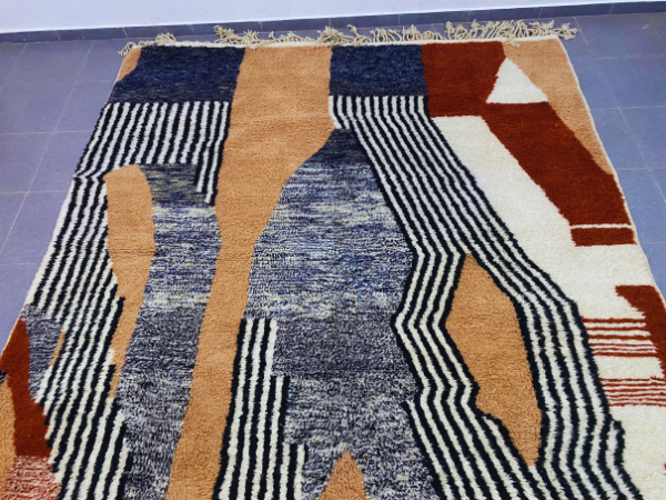 DecorBites™ Moroccan Handmade Beni Ouarain Rug 3m x 2.5m