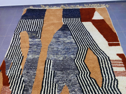 DecorBites™ Moroccan Handmade Beni Ouarain Rug 3m x 2.5m