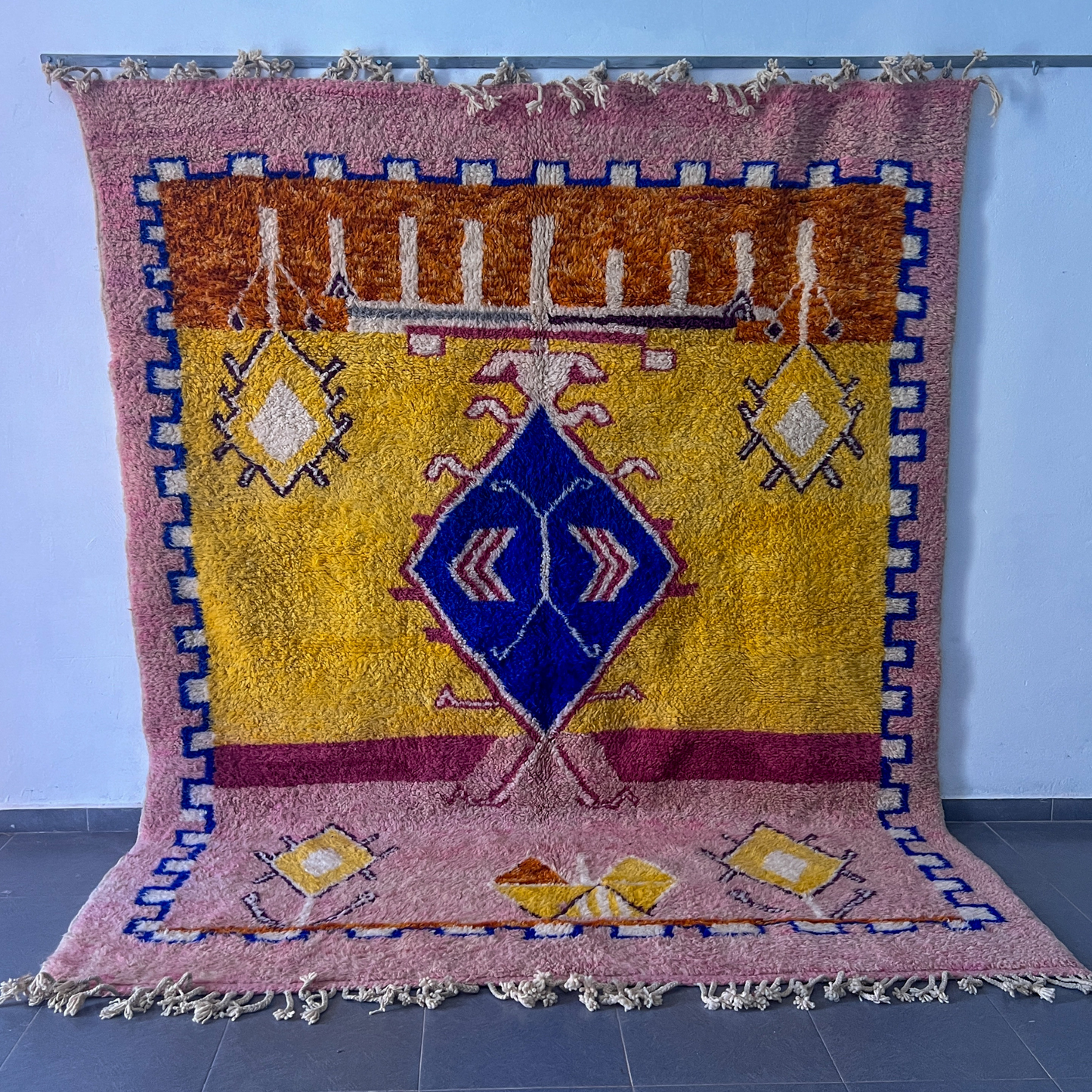 DecorBites™ Moroccan Handmade Beni Ouarain Rug 3m x 2.5m