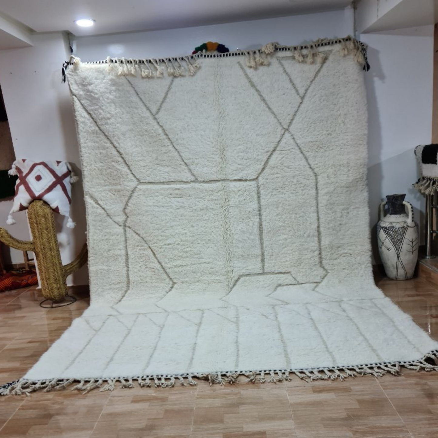 DecorBites™ Moroccan Handmade Beni Ouarain Rug 3m X 2m