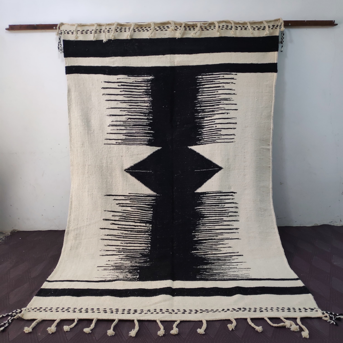 DecorBites™ Moroccan Handmade Hanbel rug made to order