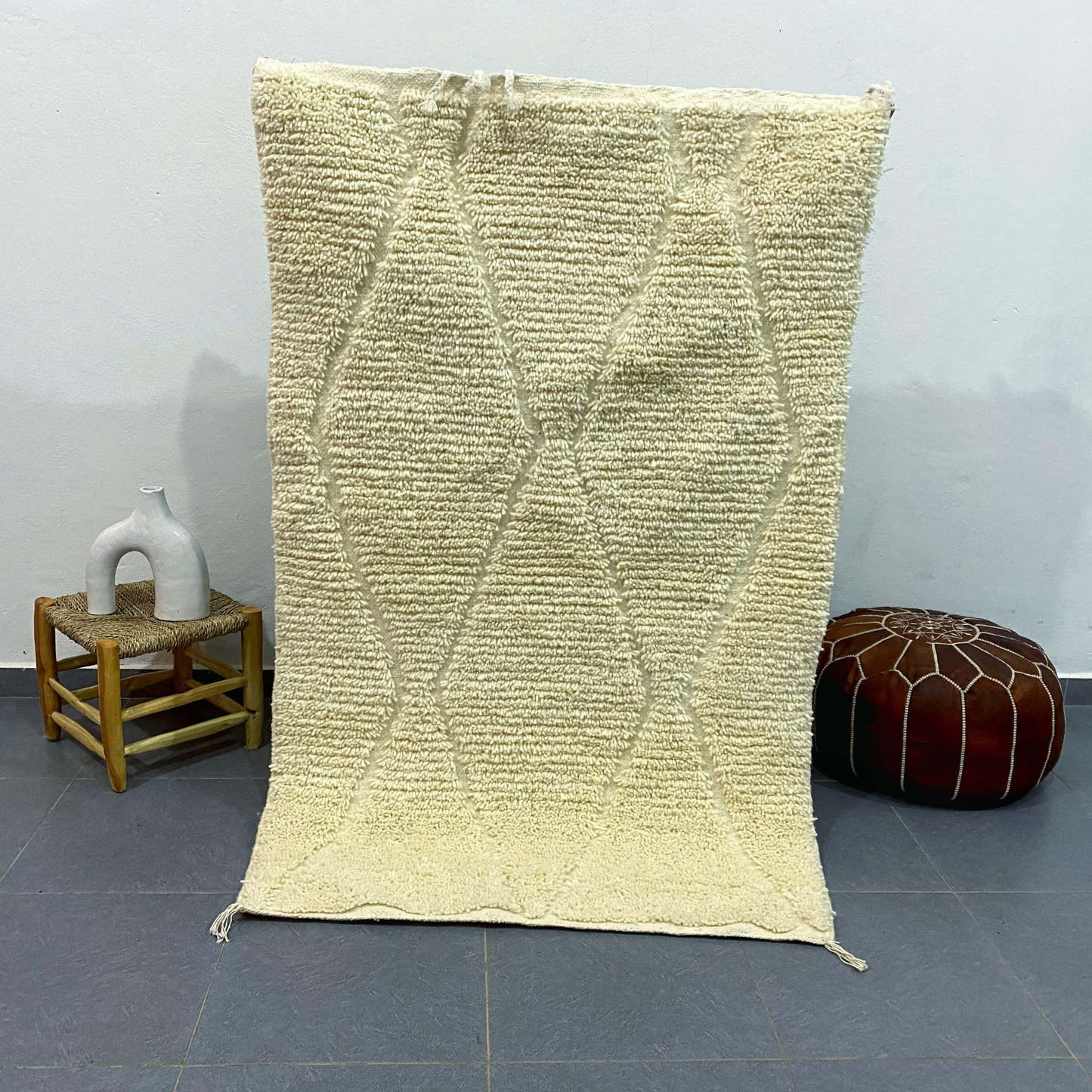 DecorBites™ Moroccan Handmade Rug Beni Ouarain 1.5m x 1m