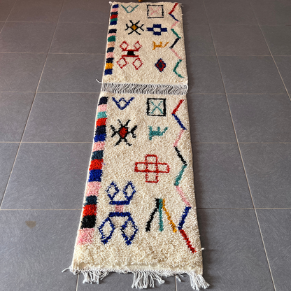 DecorBites™ Moroccan Handmade Small Beni Ouarain rug 1m / 70cm