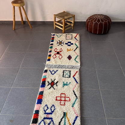 DecorBites™ Moroccan Handmade Small Beni Ouarain rug 1m / 70cm