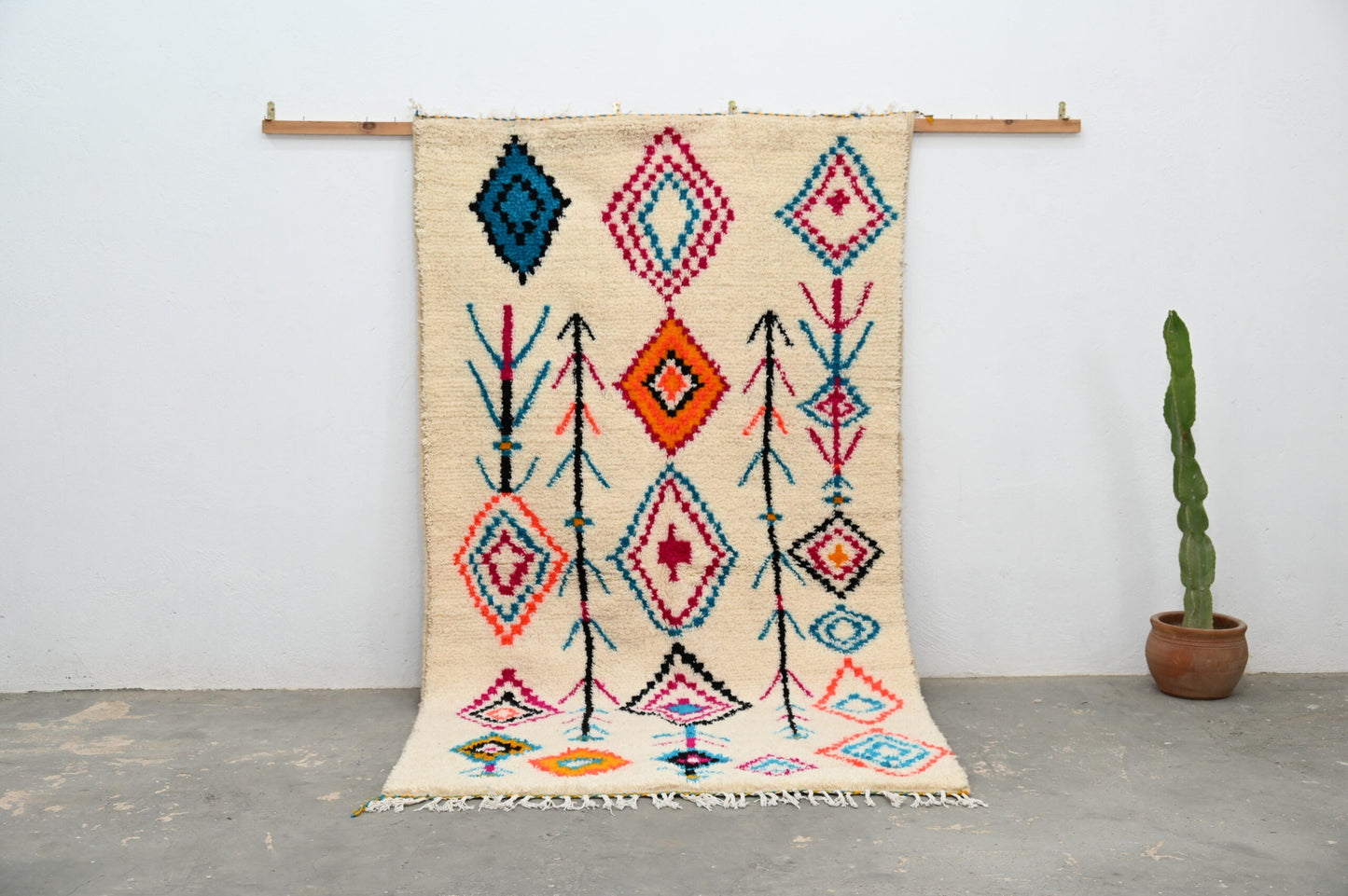 DecorBites™ Moroccan Handmade Traditional Azilal Carpet 272 X 147 Cm