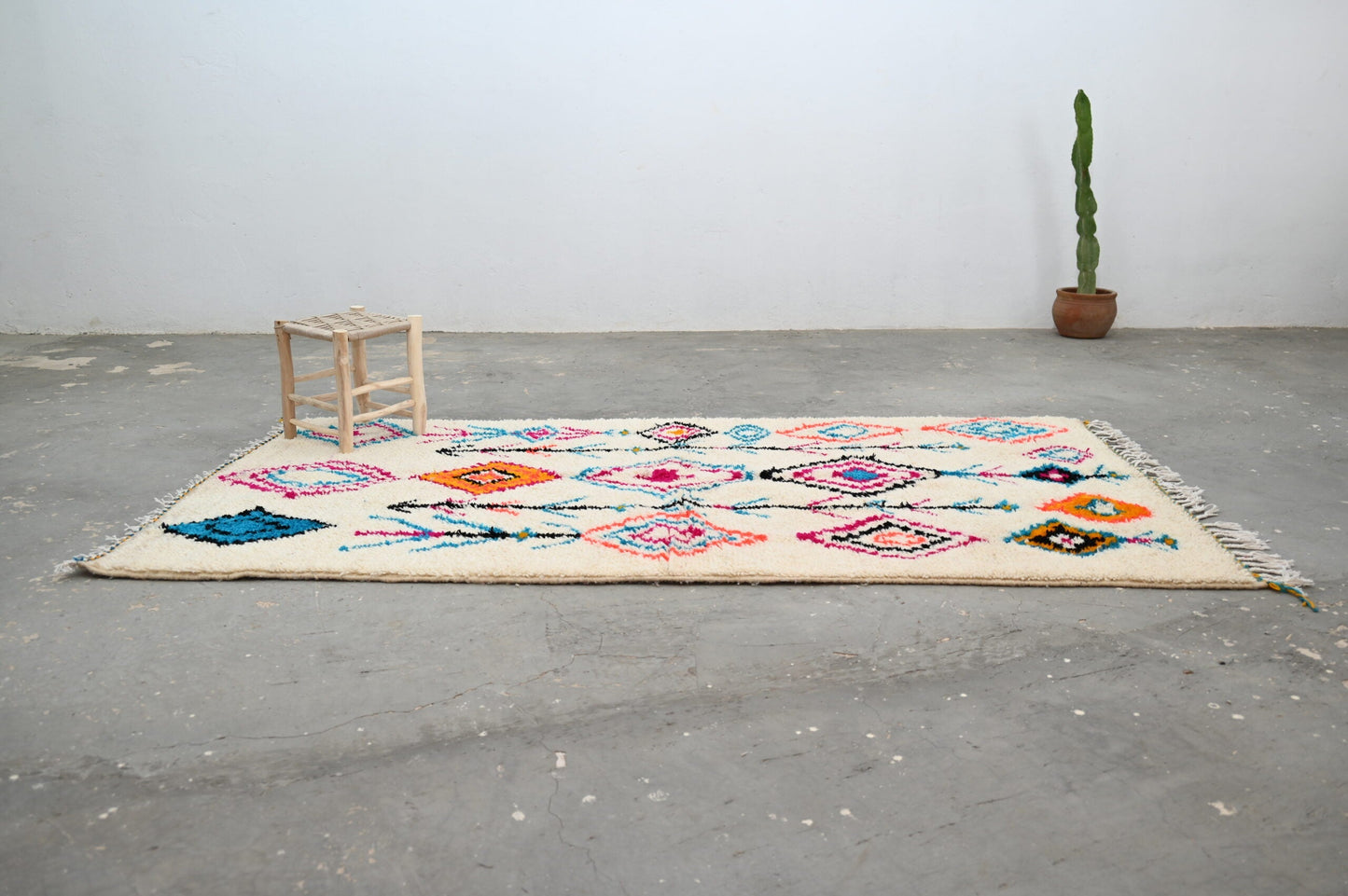 DecorBites™ Moroccan Handmade Traditional Azilal Carpet 272 X 147 Cm