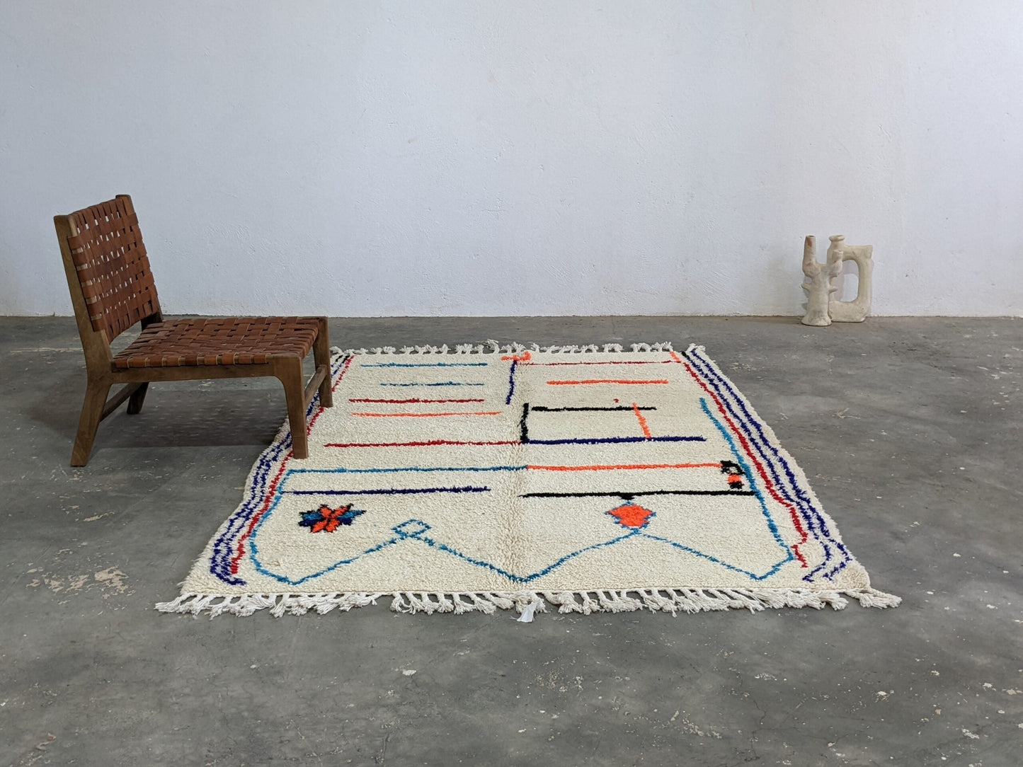 DecorBites™ Moroccan Handmade Traditional Azilal Rug 231 X 160 Cm.
