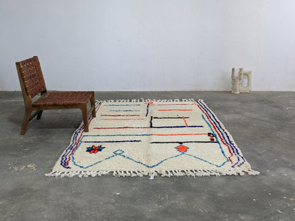 DecorBites™ Moroccan Handmade Traditional Azilal Rug 231 X 160 Cm.