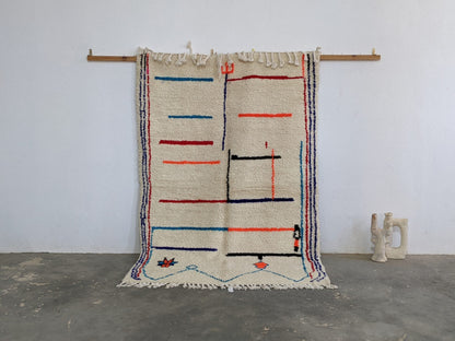 DecorBites™ Moroccan Handmade Traditional Azilal Rug 231 X 160 Cm.