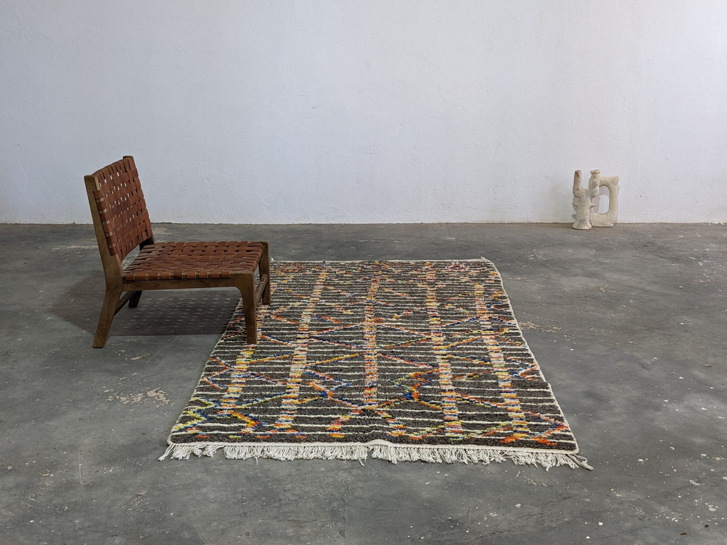 DecorBites™ Moroccan Handmade Traditional Azilal Rug 236 X 136 Cm