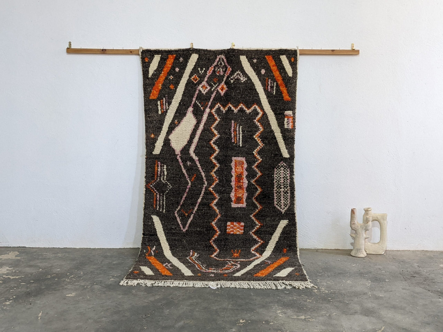 DecorBites™ Moroccan Handmade Traditional Azilal Rug 244 X 130 Cm