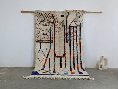 DecorBites™ Moroccan Handmade Traditional Azilal Rug 250 X 150 Cm