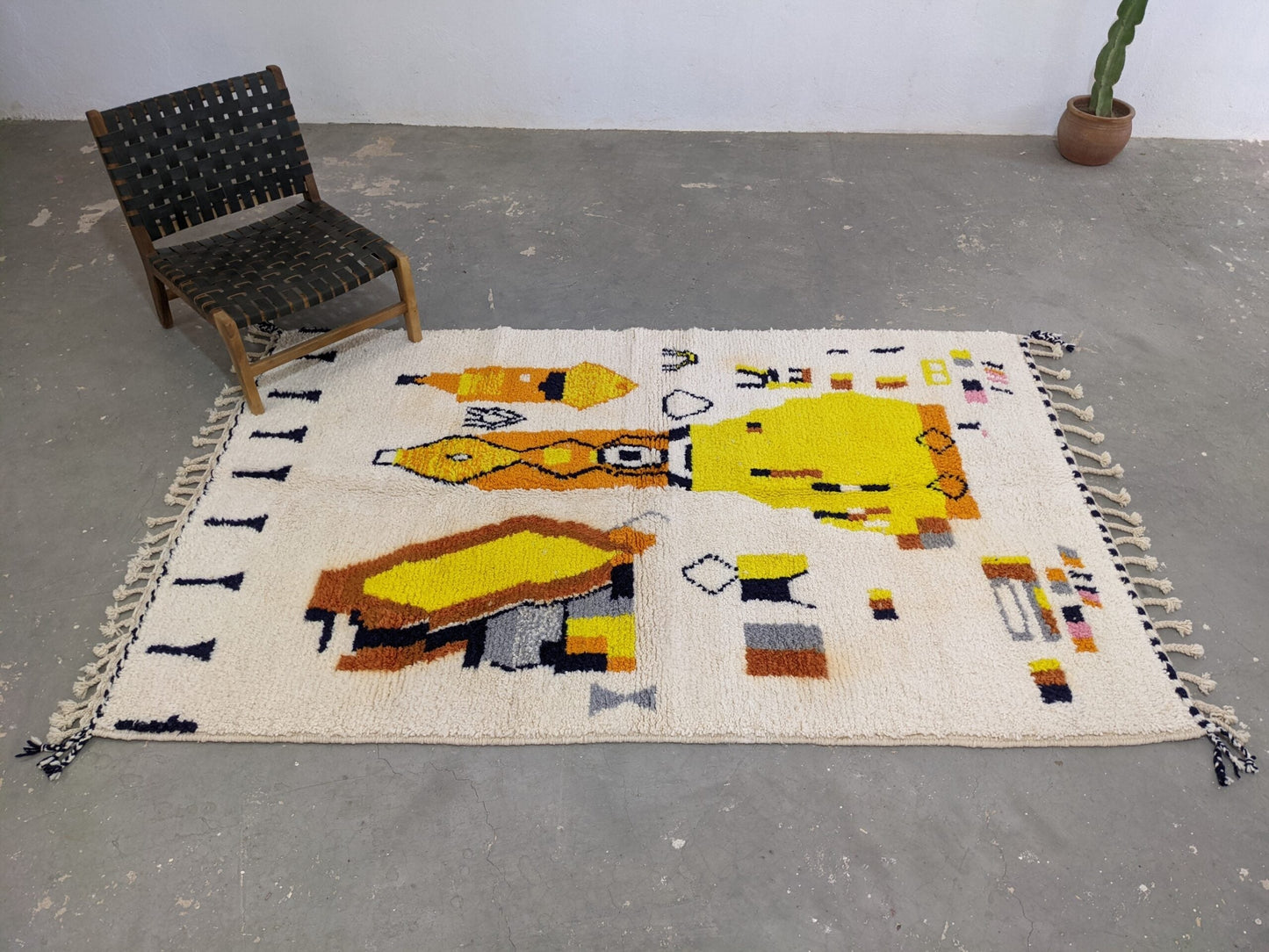 DecorBites™ Moroccan Handmade Traditional Azilal Rug 250 x 162 cm