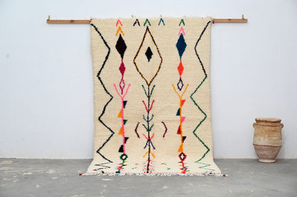 DecorBites™ Moroccan Handmade Traditional Azilal Rug 252 X 145 Cm