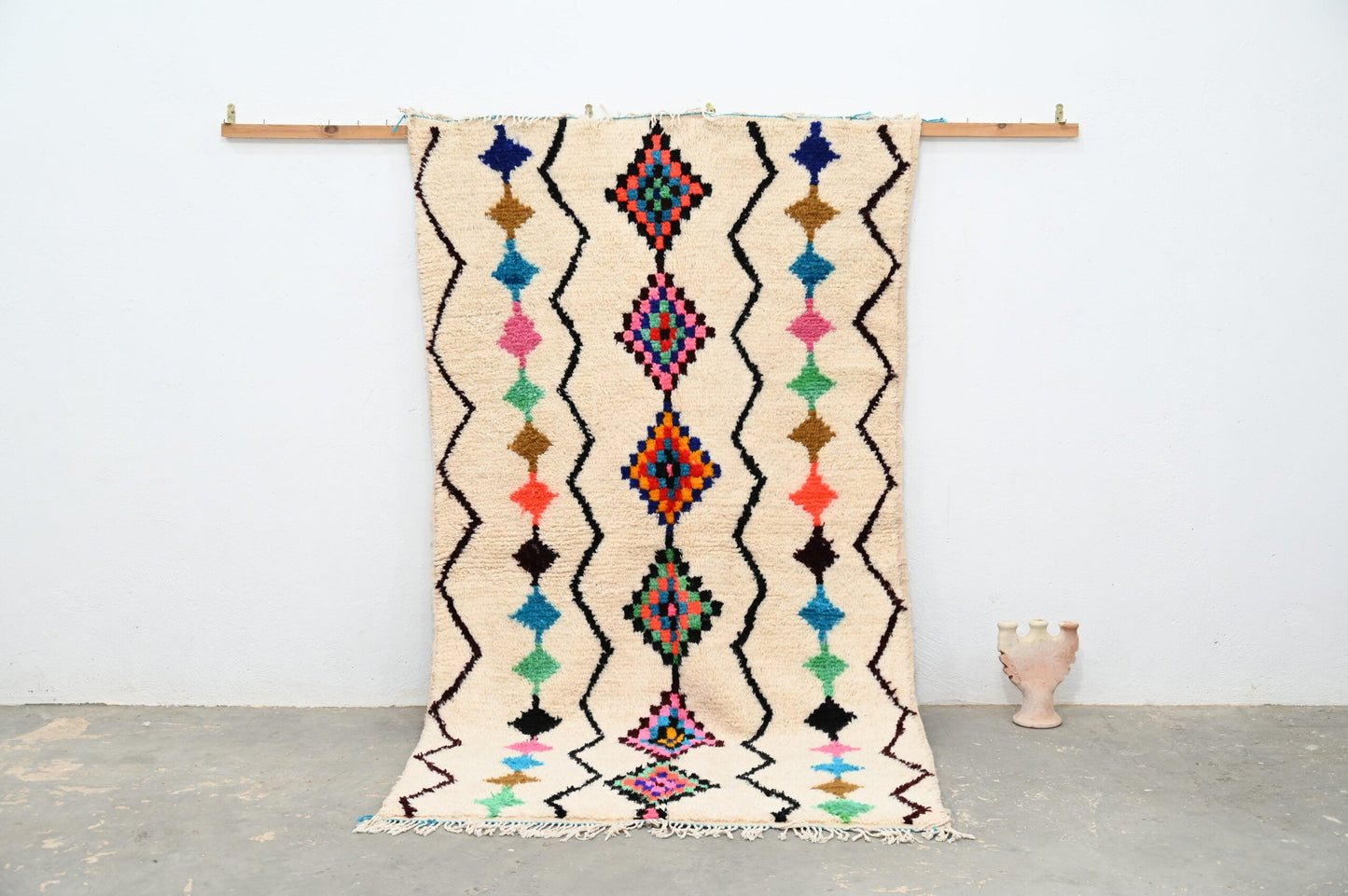 DecorBites™ Moroccan Handmade Traditional Azilal Rug 255 X 144 Cm