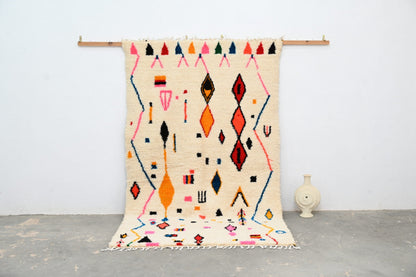 DecorBites™ Moroccan Handmade Traditional Azilal Rug 256 X 155 Cm