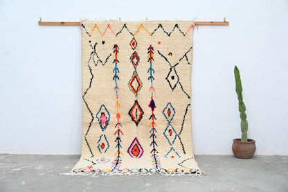 DecorBites™ Moroccan Handmade Traditional Azilal Rug 260 X 145 Cm