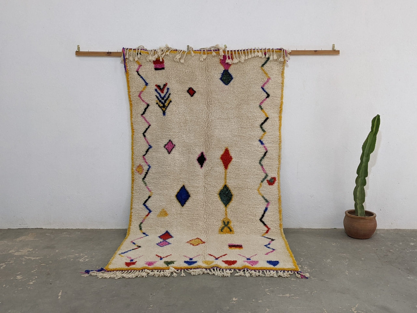 DecorBites™ Moroccan Handmade Traditional Azilal Rug 260 X 148 Cm