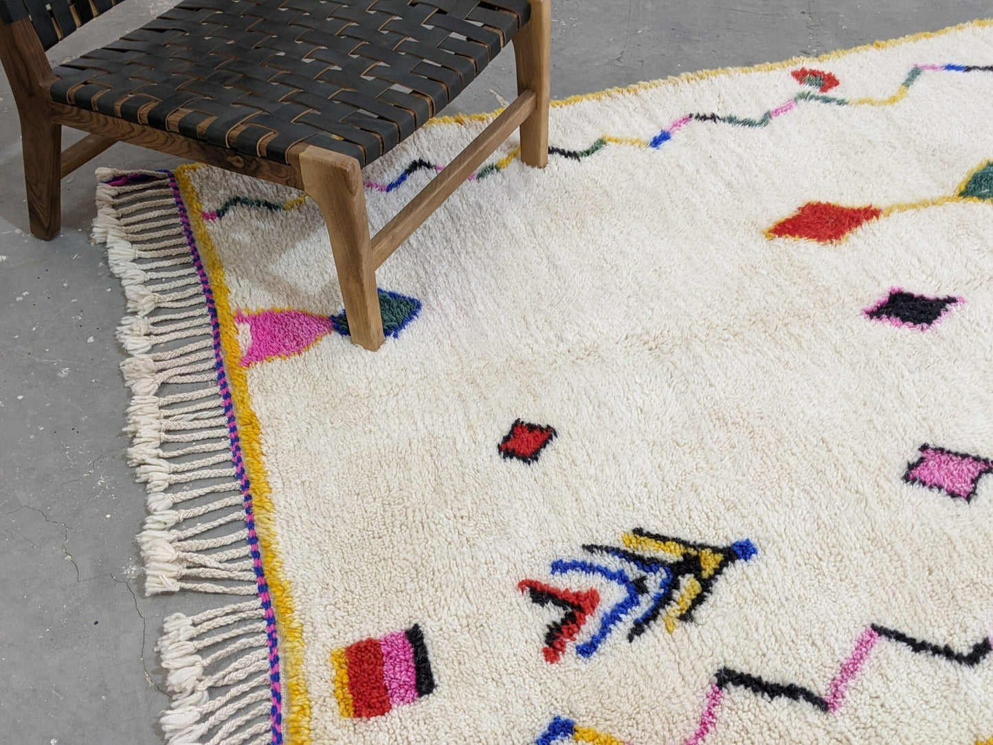 DecorBites™ Moroccan Handmade Traditional Azilal Rug 260 X 148 Cm