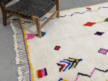 DecorBites™ Moroccan Handmade Traditional Azilal Rug 260 X 148 Cm