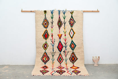 DecorBites™ Moroccan Handmade Traditional Azilal Rug 262 X 157 Cm