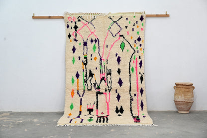 DecorBites™ Moroccan Handmade Traditional Azilal Rug 274 X 145 Cm