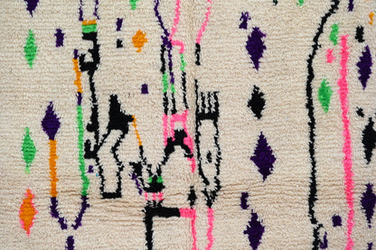 DecorBites™ Moroccan Handmade Traditional Azilal Rug 274 X 145 Cm