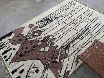 DecorBites™ Moroccan Handmade Traditional Azilal Rug 317 X 215 Cm