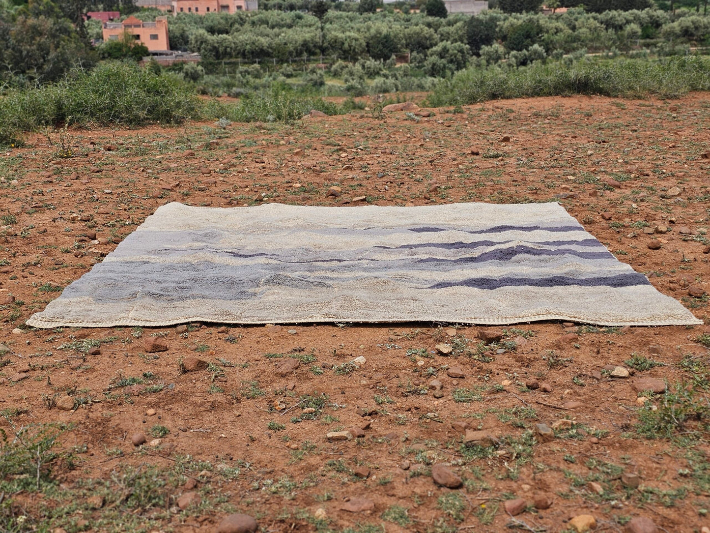 DecorBites™ Moroccan Handmade Traditional Beni Mrirt Rug 330 X 323 Cm