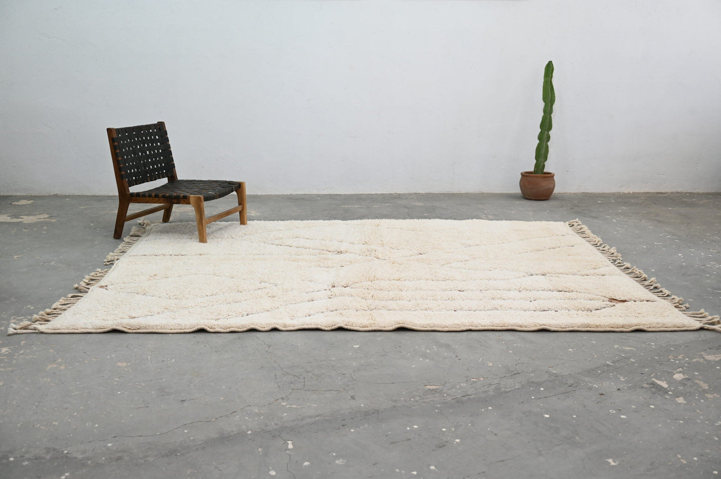 DecorBites™ Moroccan Handmade Traditional Beni Ouarain Carpet 283 X 211 Cm