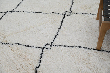 DecorBites™ Moroccan Handmade Traditional Beni Ouarain Carpet 310 X 215 Cm