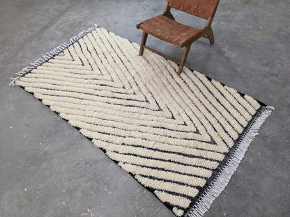 DecorBites™ Moroccan Handmade Traditional Beni Ouarain Rug 245 X 146 Cm