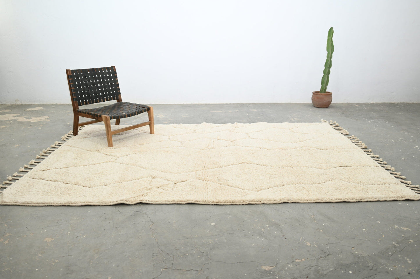 DecorBites™ Moroccan Handmade Traditional Beni Ouarain Rug 302 X 200 Cm