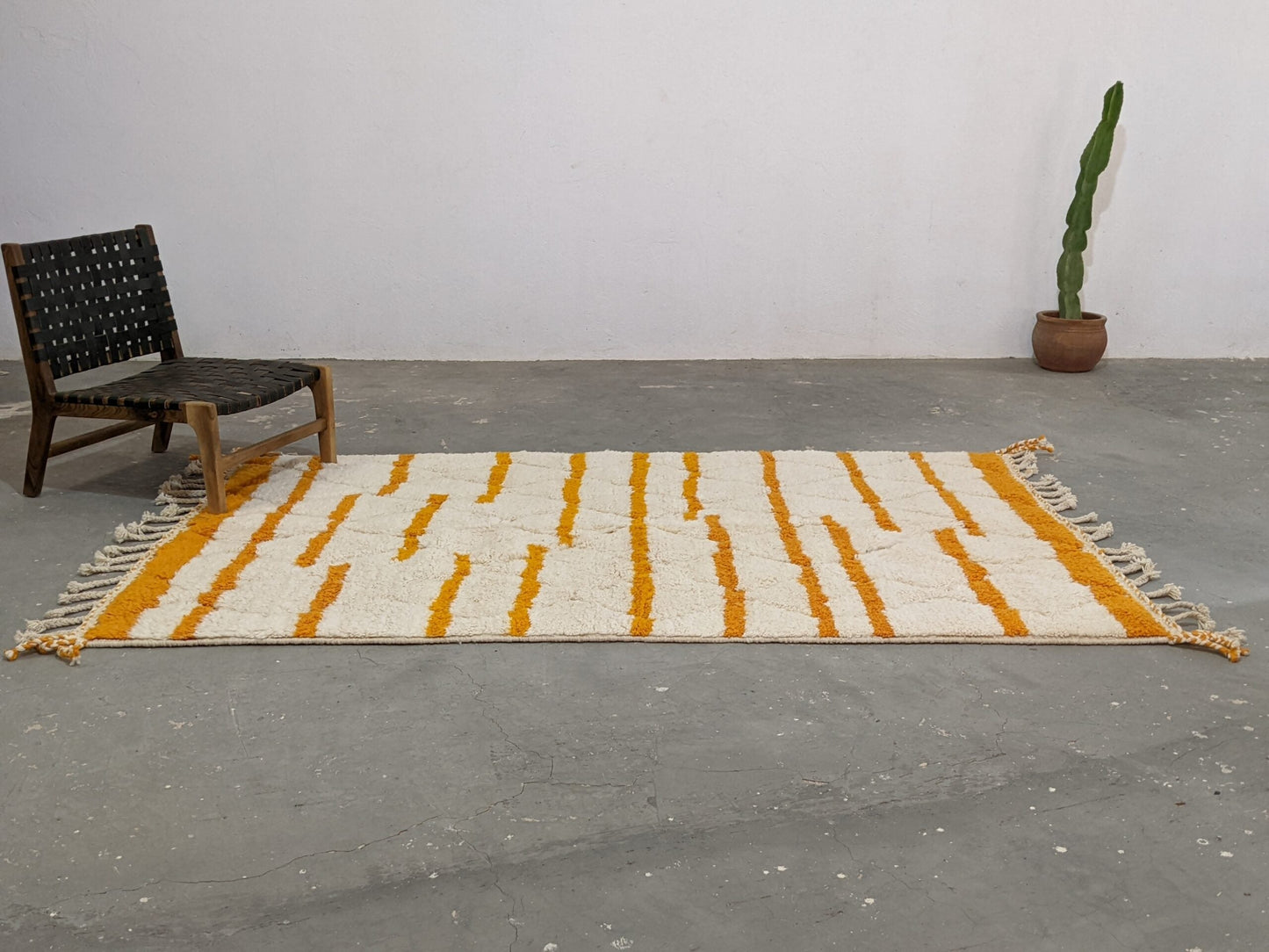 DecorBites™ Moroccan Handmade Traditional Berber Beni Ouarain Rug 248 X 158 Cm