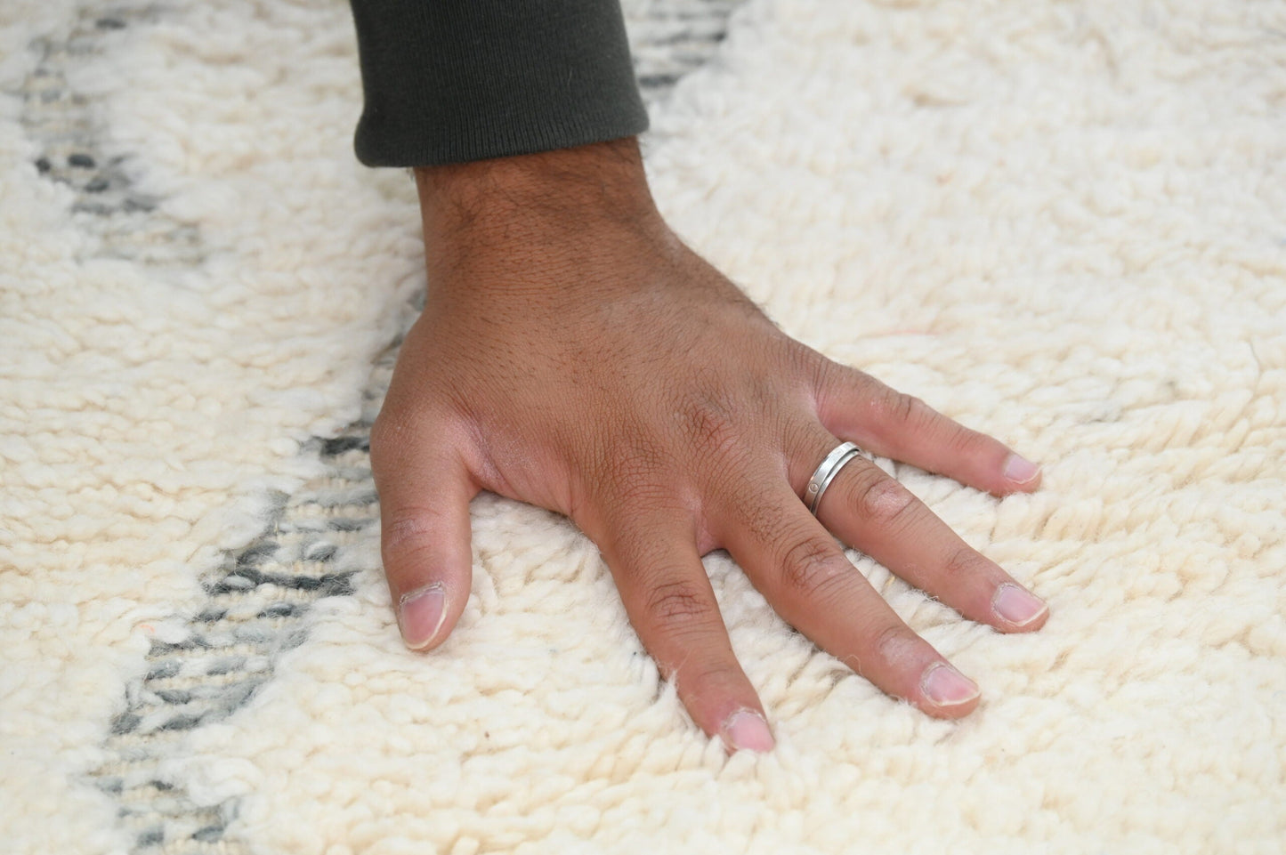 DecorBites™ Moroccan Handmade Traditional Berber Rug Beni Ouarain 303 X 212 Cm