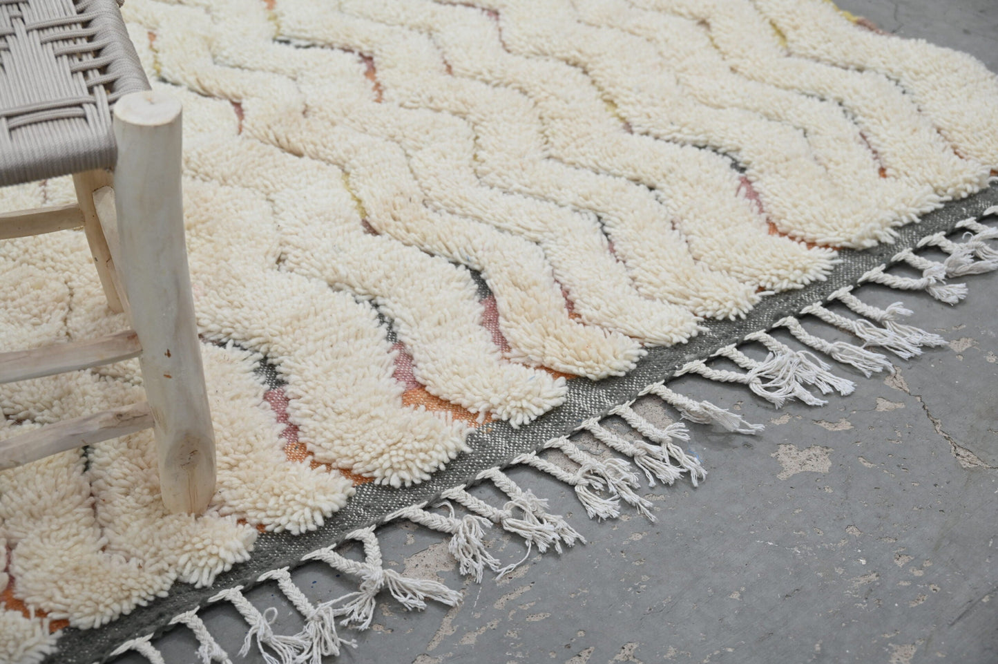 DecorBites™ Moroccan Traditional Handmade Azilal Rug 240x147cm