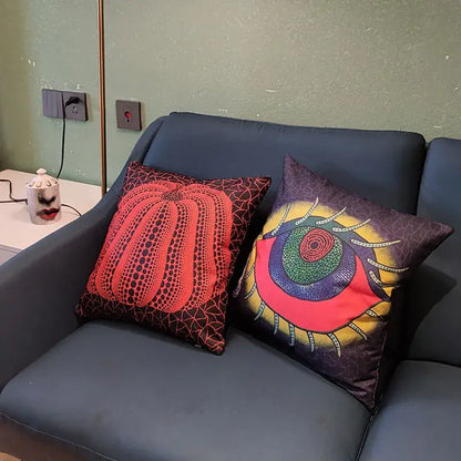 Mosaic eye cotton pumpkin pillowcase living room decor
