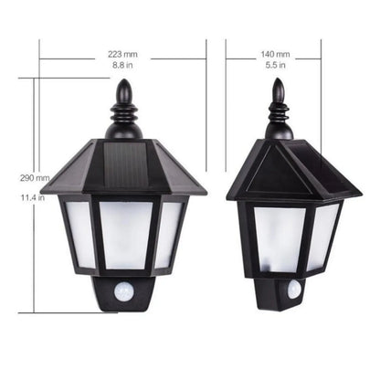 Motion Activated Solar Wall Lamp for Outdoor Lighting with Waterproof